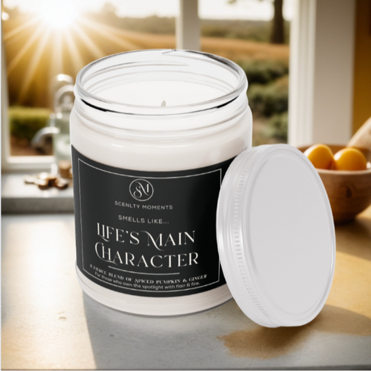 Smells Like... Life's Main Character – Pumpkin Spice & Ginger Boldness. For those who demand attention with flair.